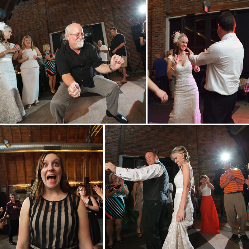 Lenexa Chamber of Commerce Barn rustic wedding reception Lackman Thompson homestead bride groom party dance picture