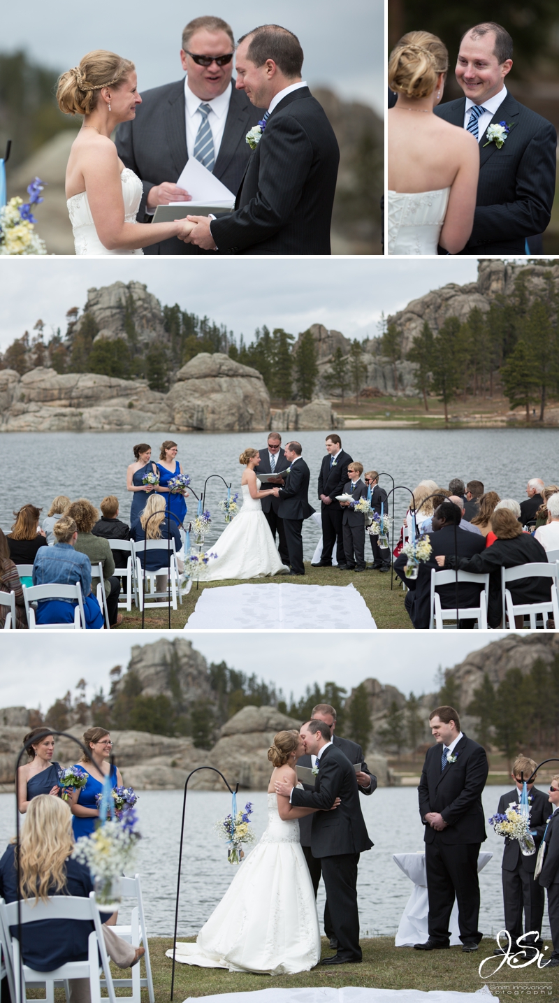 South Dakota Sylvan Lake Custer State Park mountains wedding photo