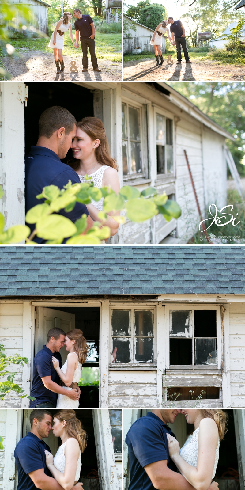 Kansas City Rustic Outdoor Engagement Session photo