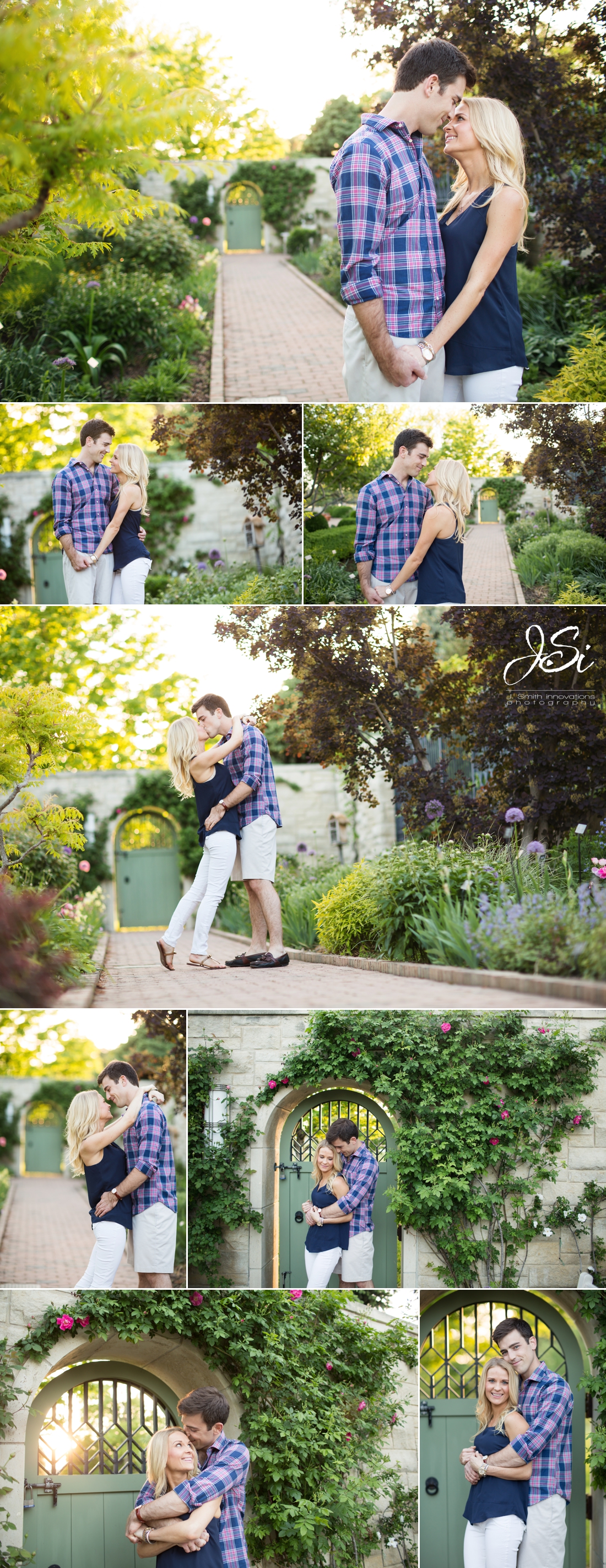 Kansas City Wedding Photographers KC Kauffman Gardens engagement session picture