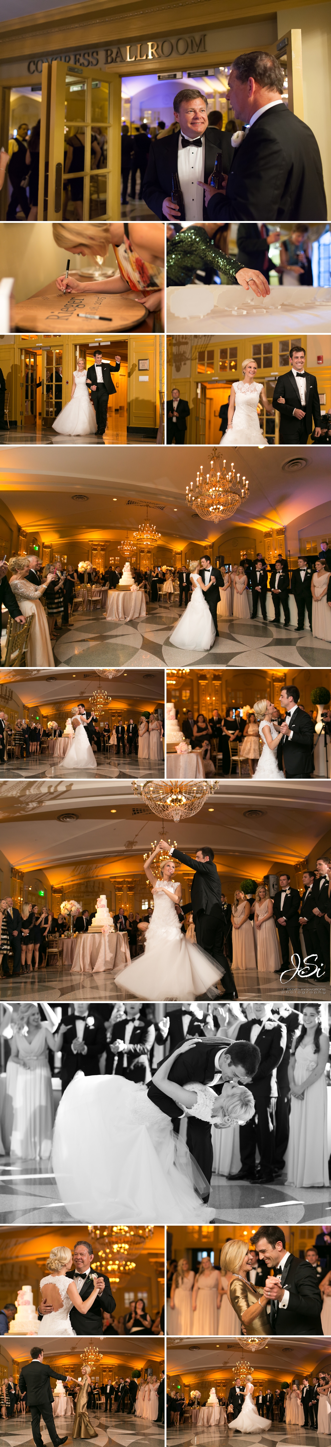 KC HIlton President wedding bride groom first dance photo