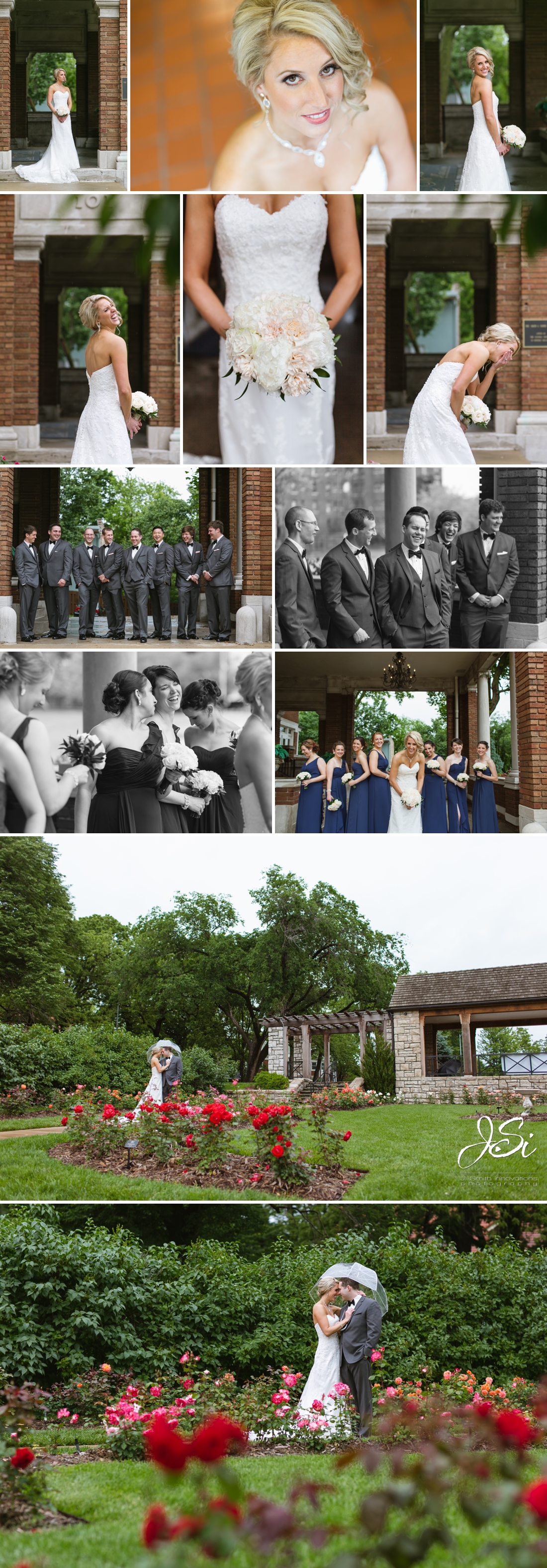 Kansas City Loose Mansion Loose Park elegant wedding photo