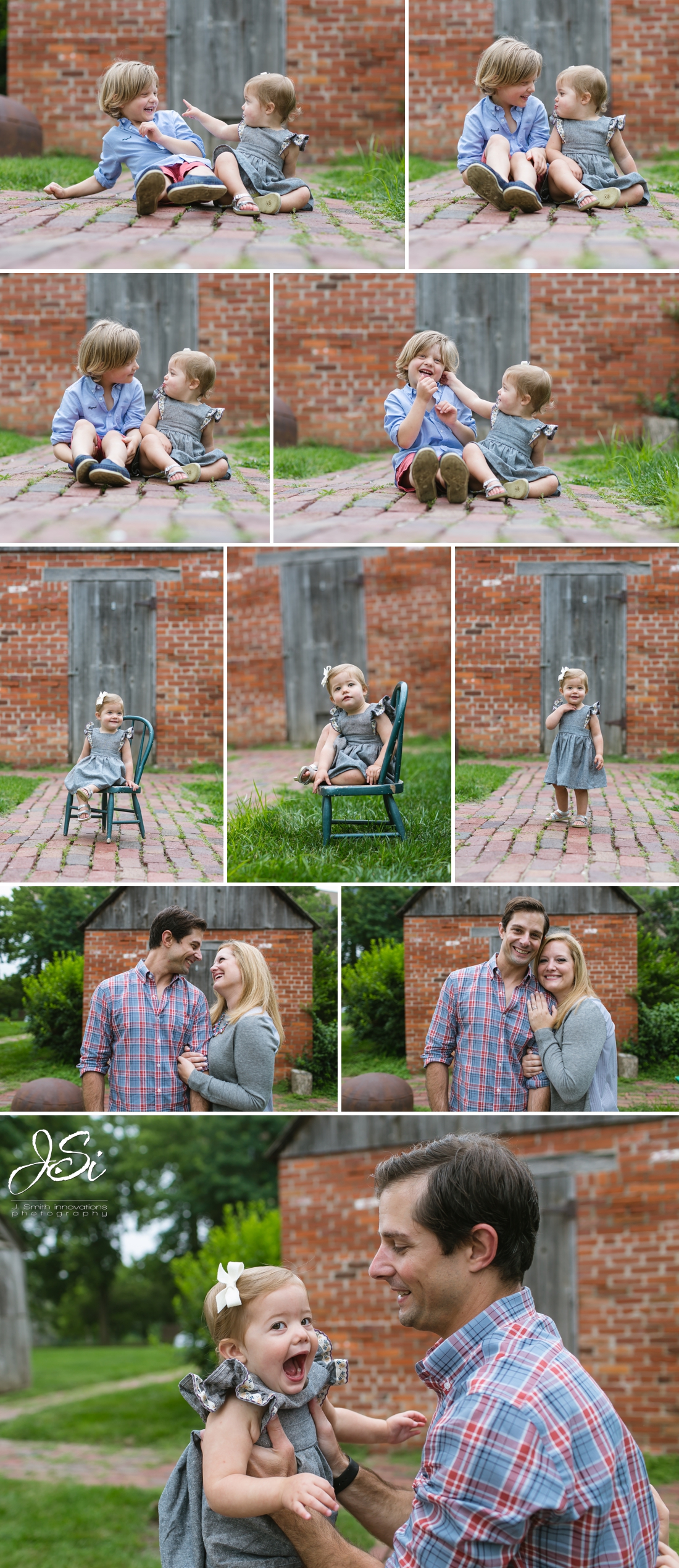 Kansas City happy loving outdoor family session photo