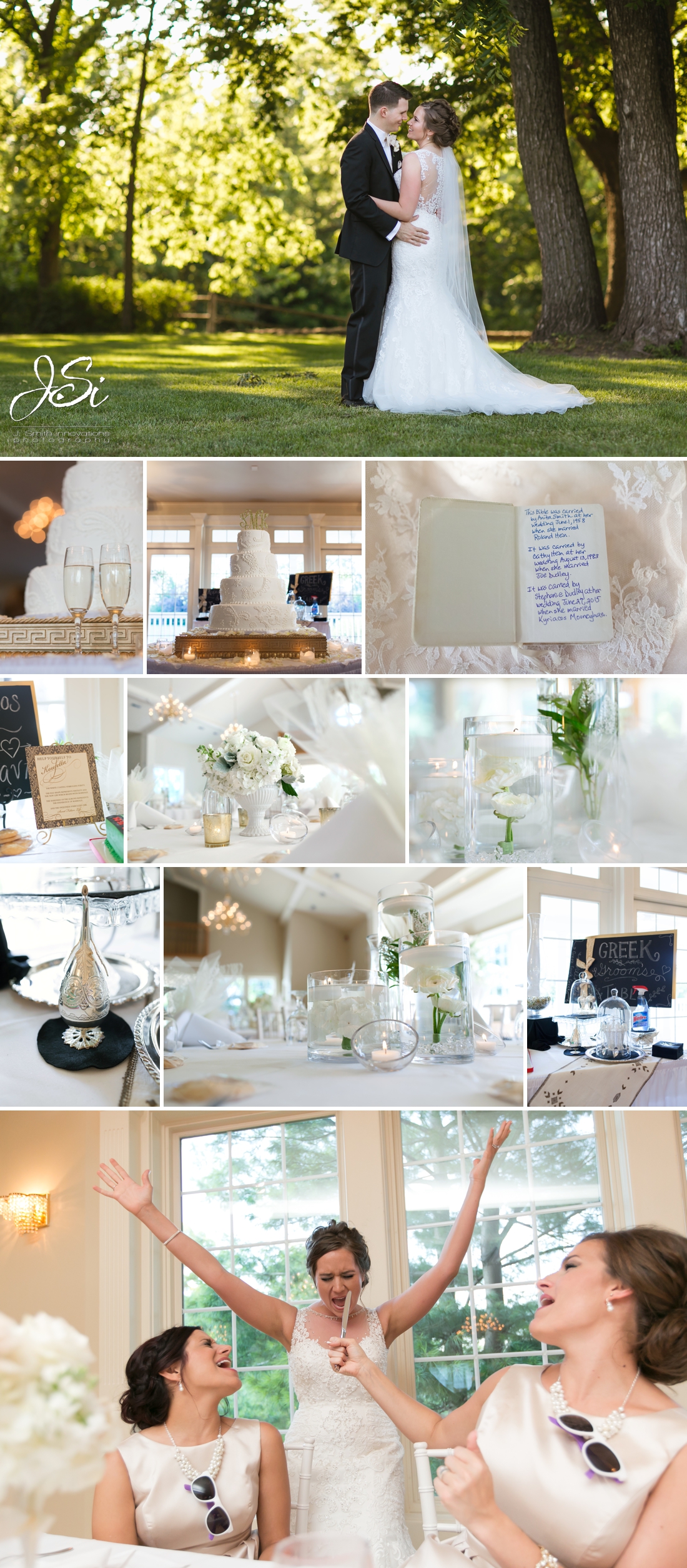 Parkville Hawthorne House elegant outdoor wedding reception centerpieces photo