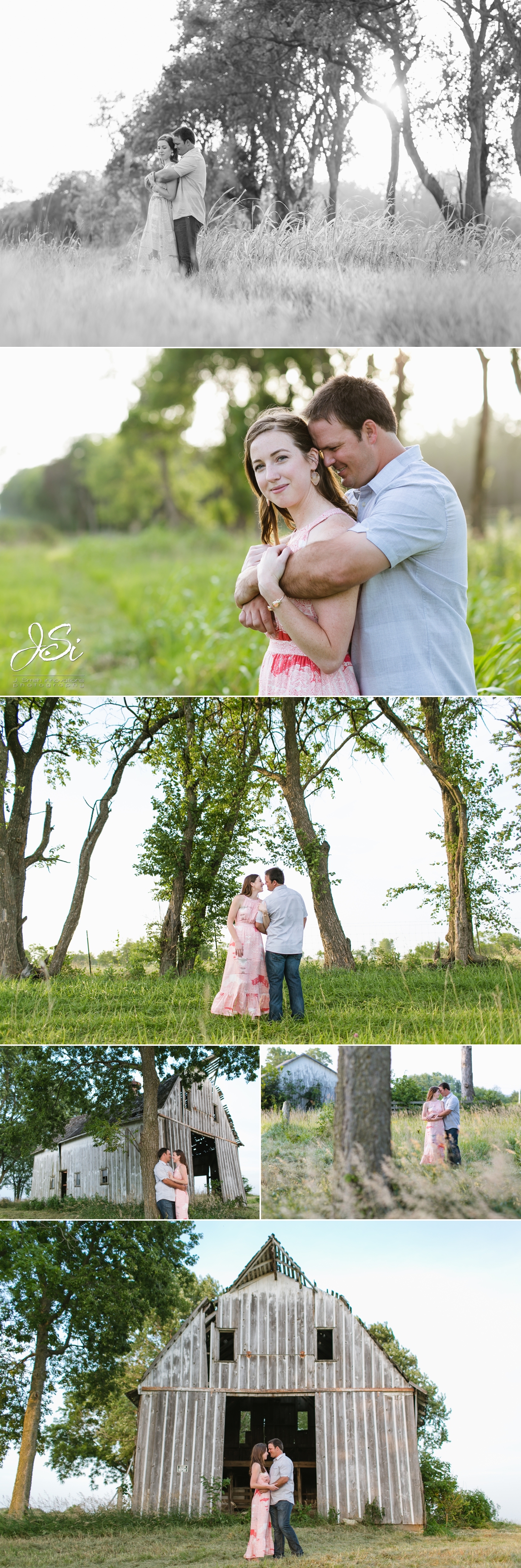 Kansas City sweet country engagement session photo