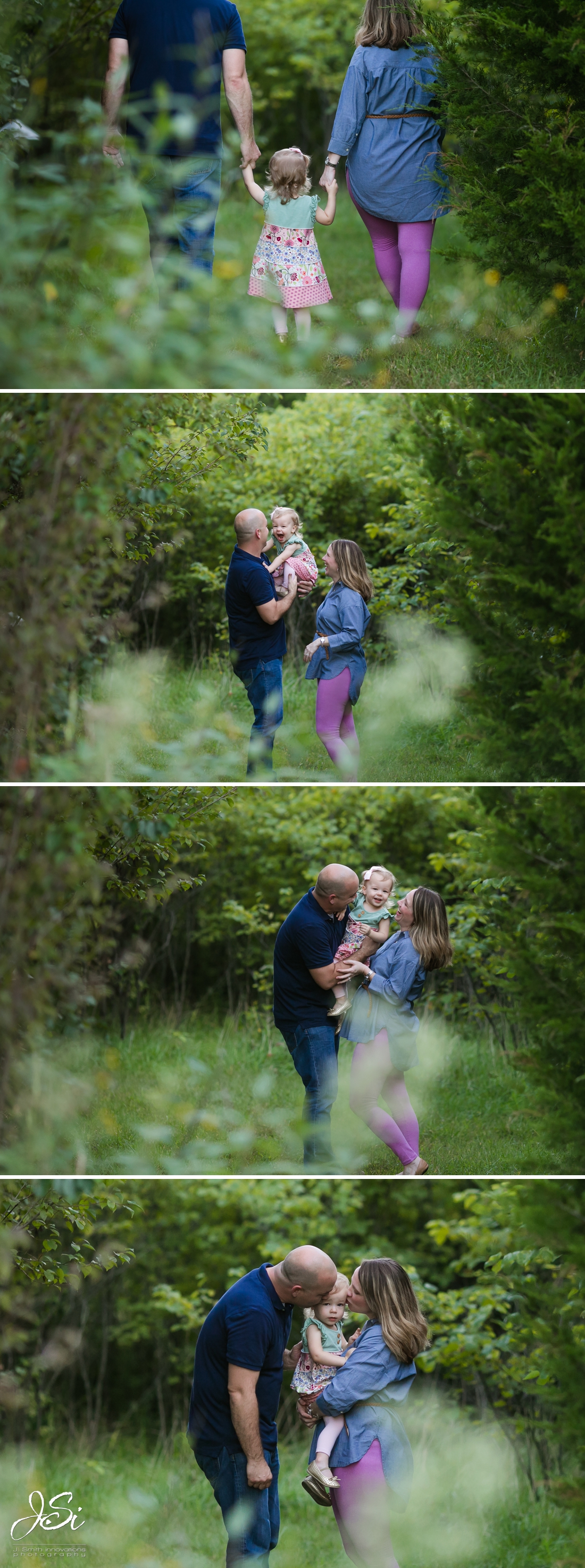sweet loving outdoor family portrait session photo