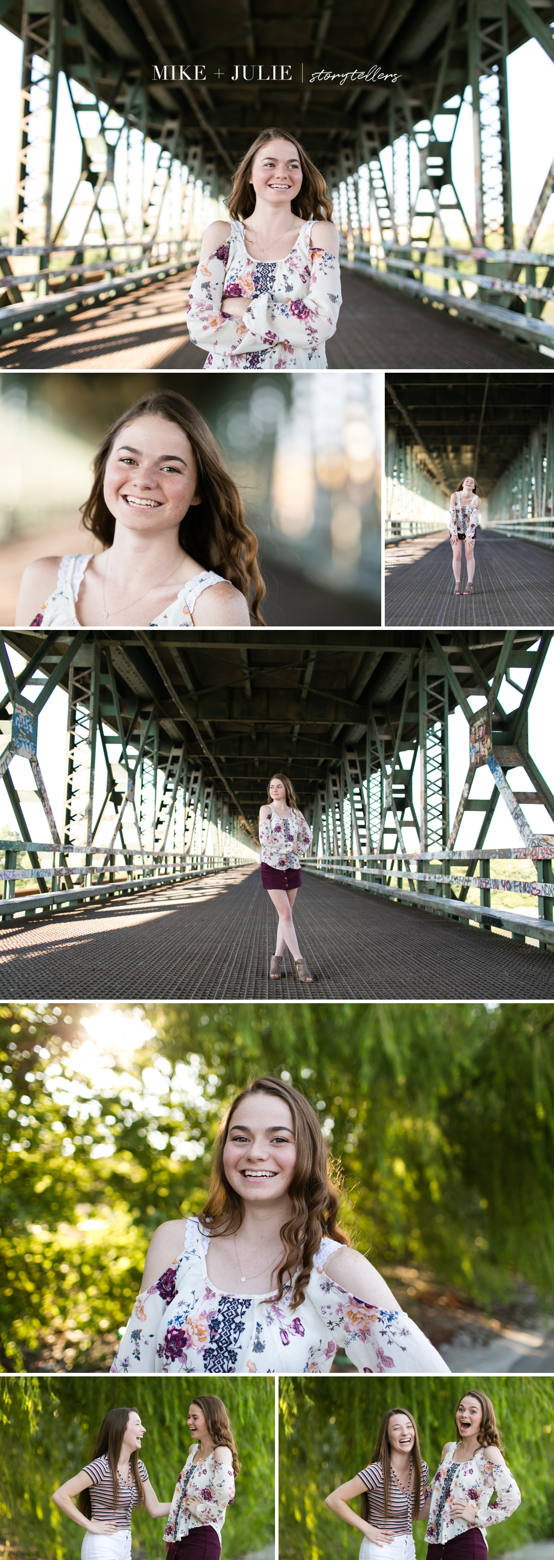 Kansas City West Bottoms happy real personality senior session story picture
