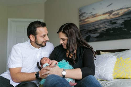 tender sweet newborn photo from in-home lifestyle session