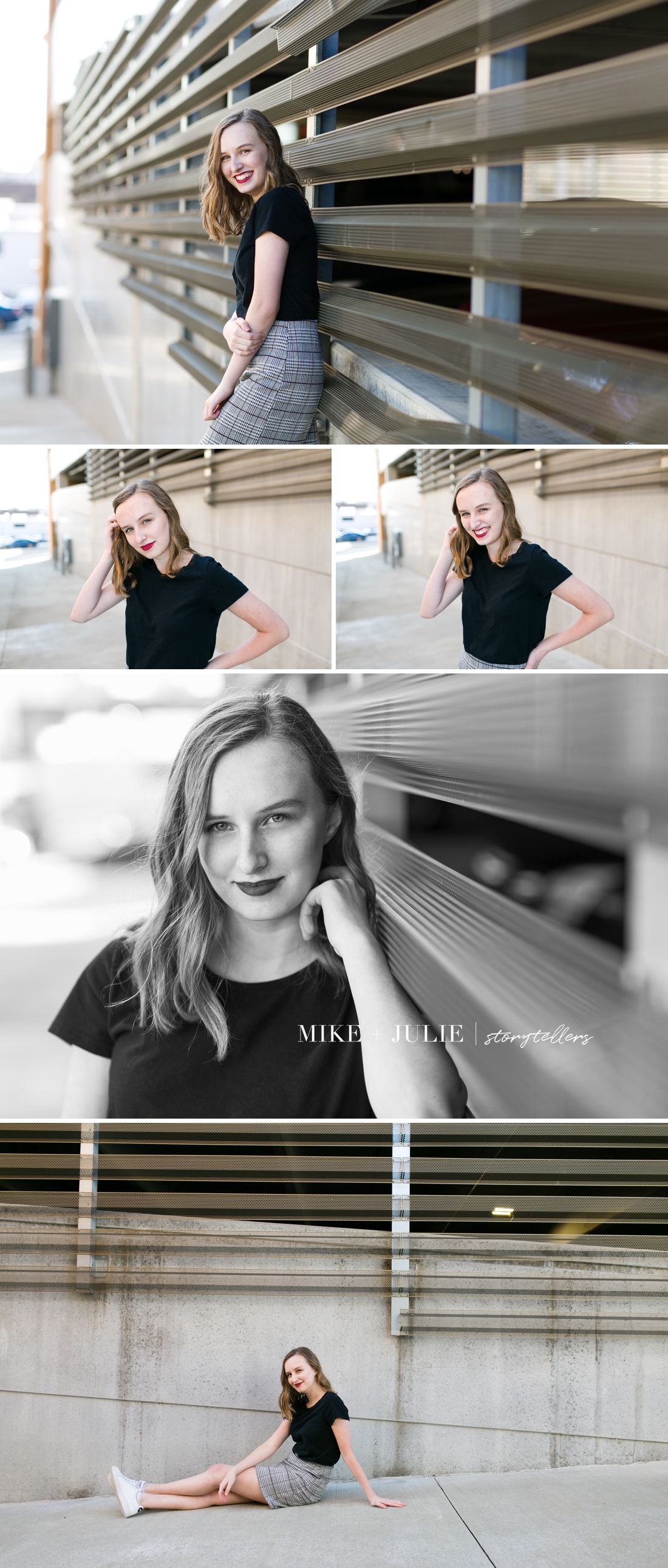 cool high school senior pictures session in downtown Kansas City photo