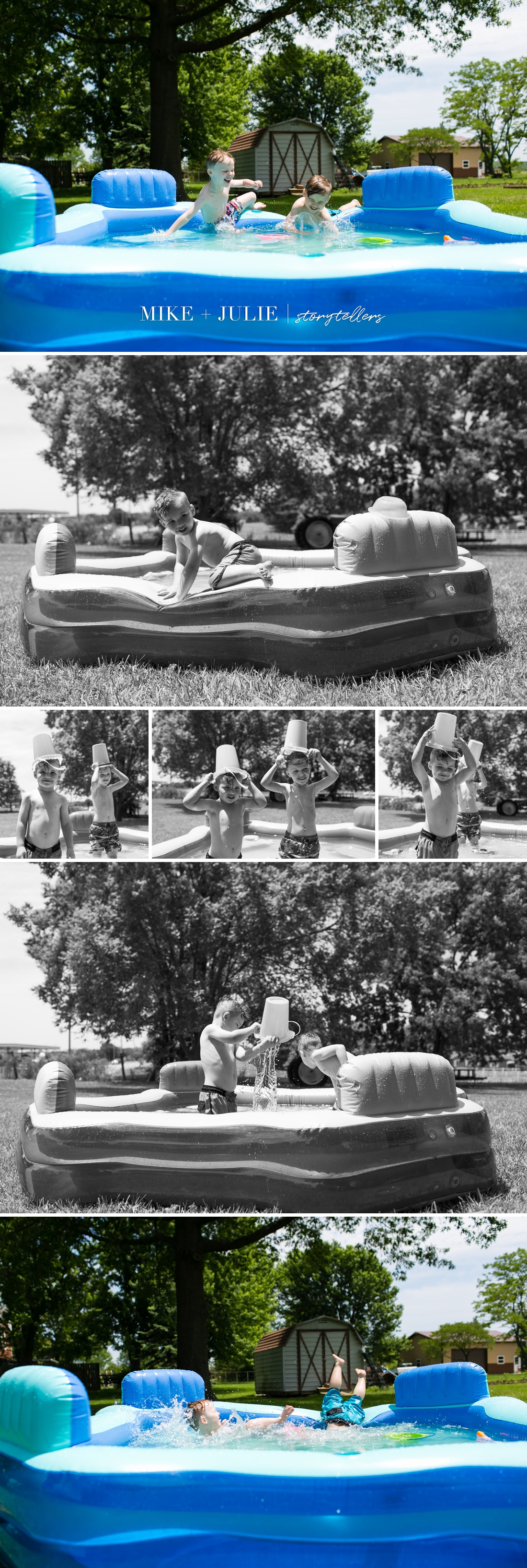 Kansas City UNportrait Experience document fun of childhood at pool picture