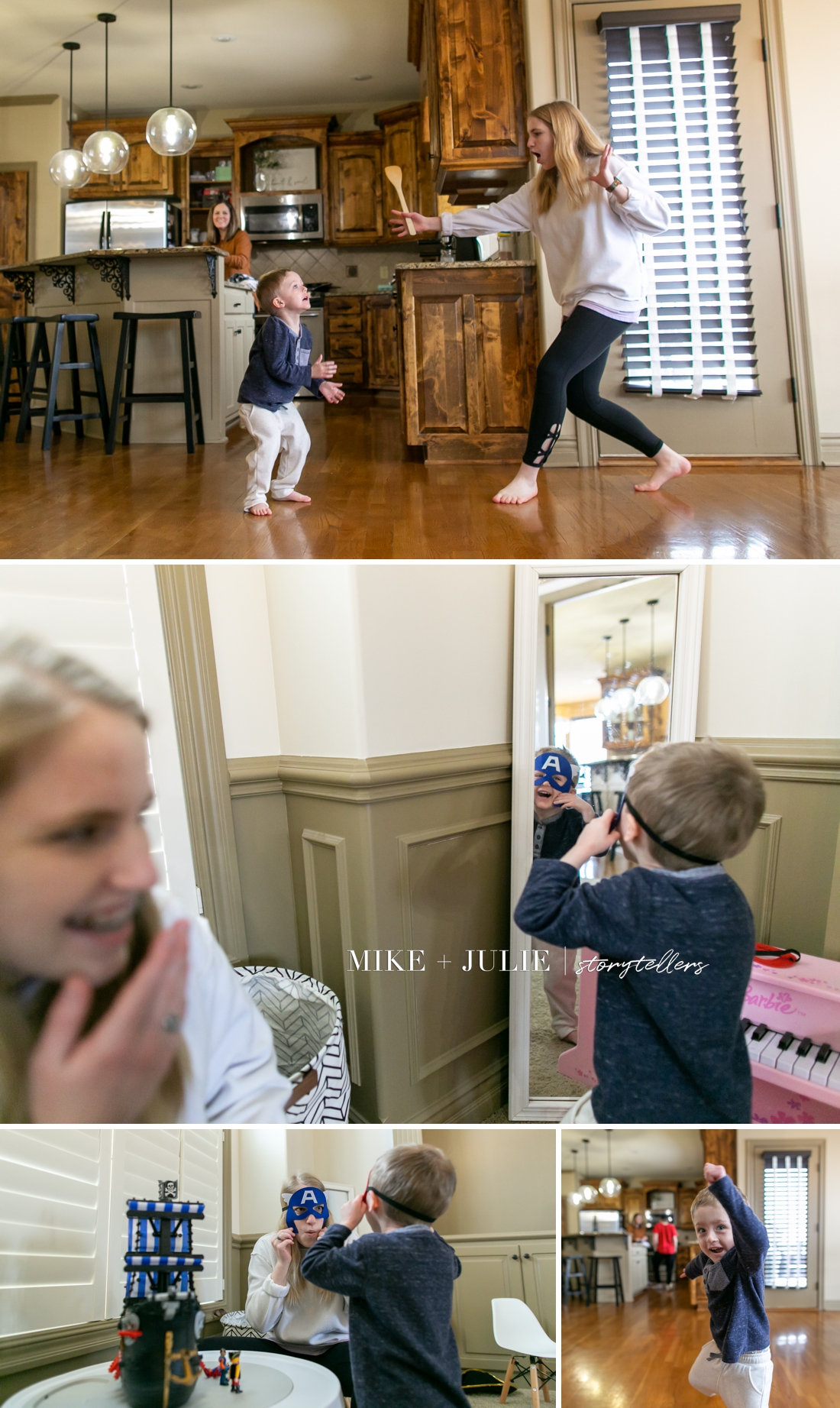 Kansas City family adoption profile book candid photo session