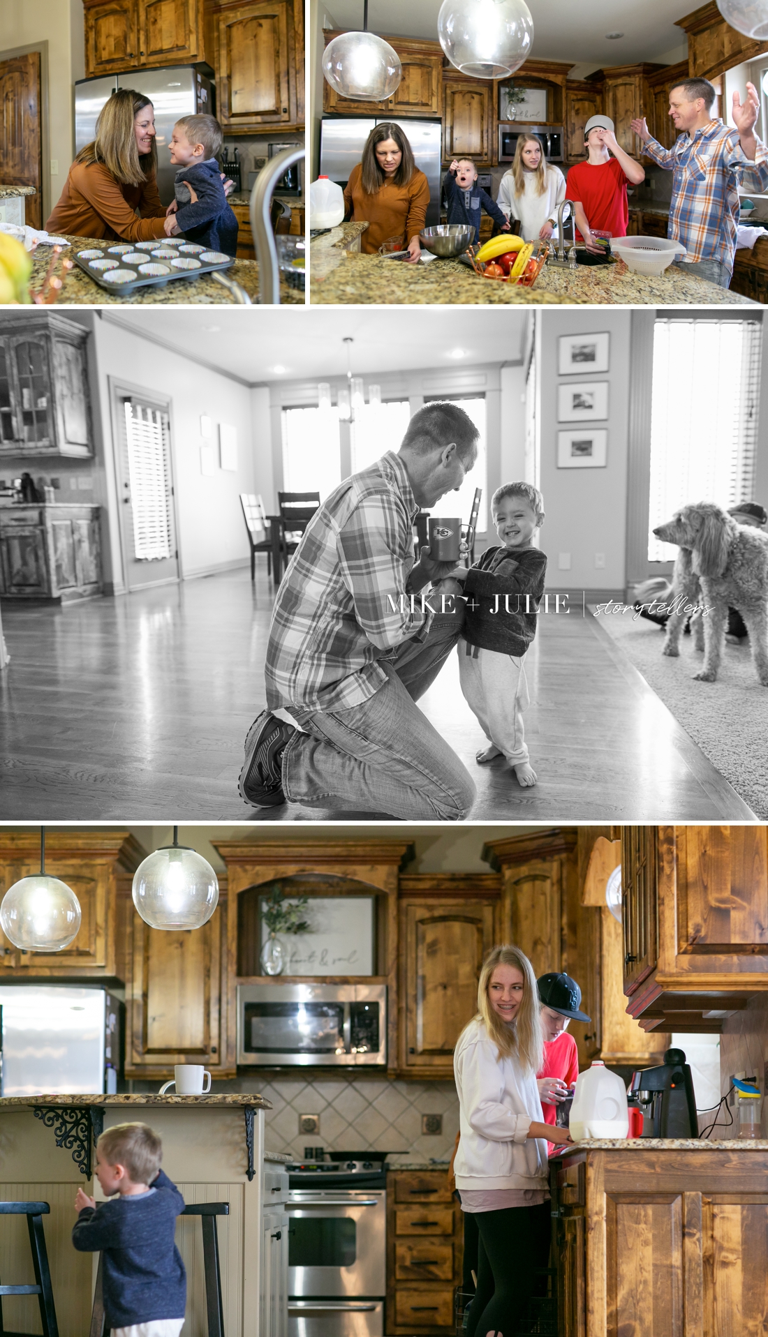 Kansas City family adoption profile book candid photo session