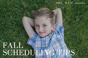 fall photos scheduling tips no stress kansas city family photographer