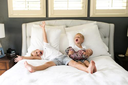 Kansas City moment filled newborn photography crazy funny kids with baby