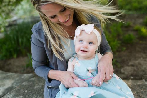 adorable family photo of mom and daughter picture