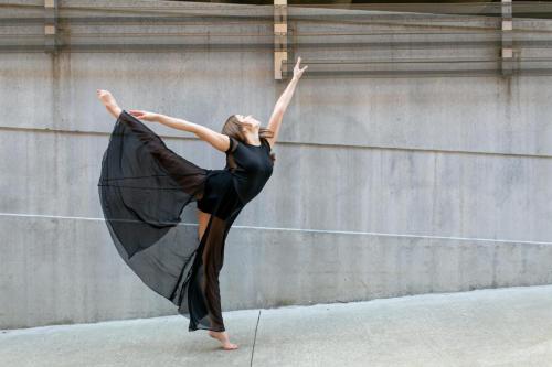 beautiful arabesque dancer photo