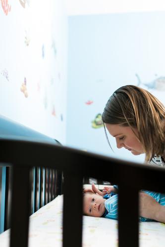beautiful real moment of mother loving on baby picture