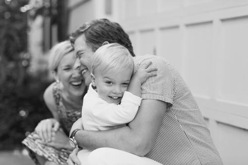 genuine real candid moment of happy family during lifestyle portrait session