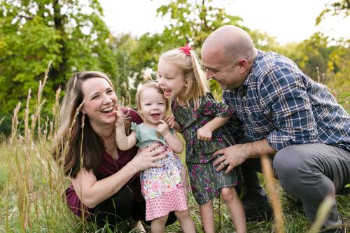 happy family picture during fun session