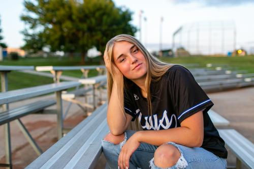 high school softball senior pictures