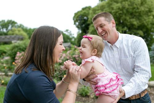 loving candid during relaxed family photo session