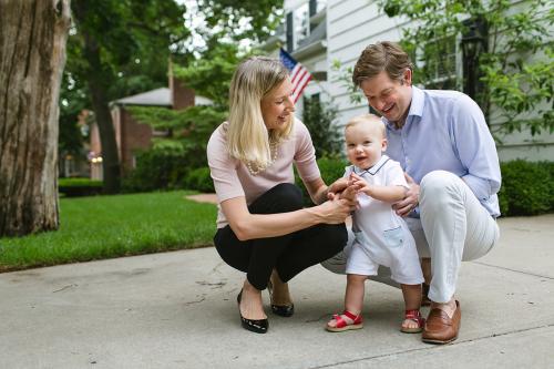 loving family photo during fun in-home lifestyle session