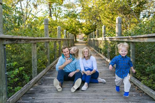 real life moment kid running off during family pictures
