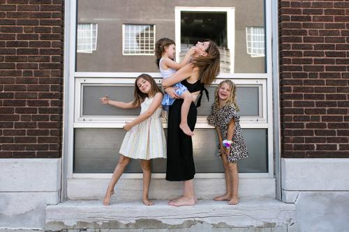 unposed family photo in Kansas City